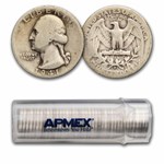 1941-D Washington Quarter 40-Coin Roll Avg Circ