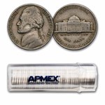 1941 Jefferson Nickel 40-Coin Roll Avg Circ