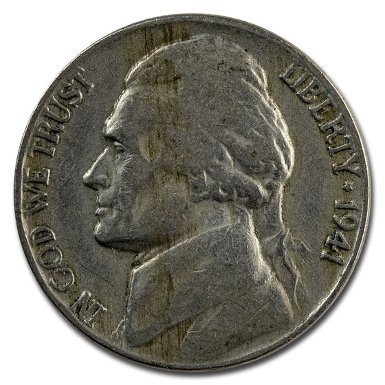 1941 Jefferson Nickel Avg Circ 1941 Jefferson Nickel Avg Circ