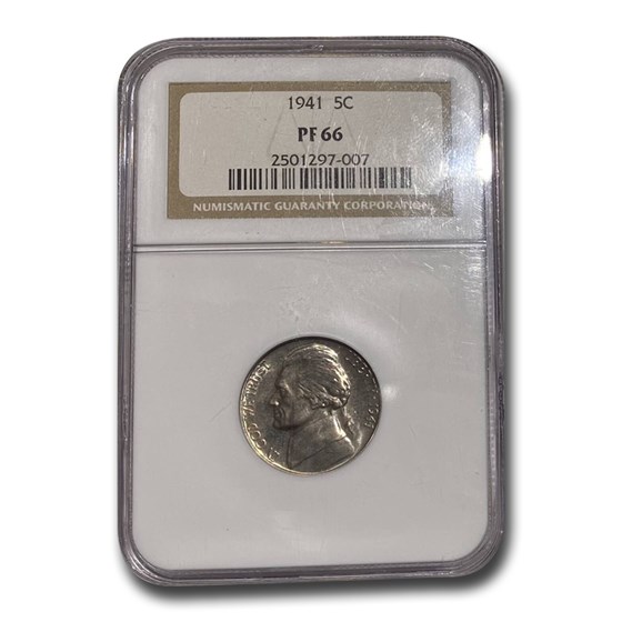 1941 Jefferson Nickel PF-66 NGC (Light Haze) 1941 Jefferson Nickel PF-66 NGC (Light Haze)