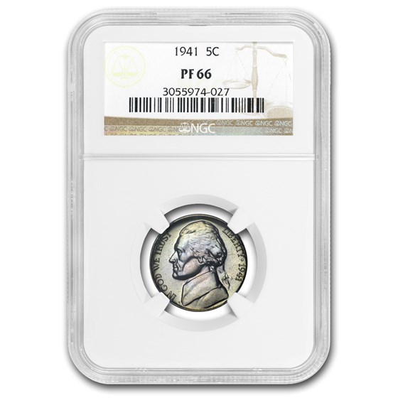 1941 Jefferson Nickel PF-66 NGC 1941 Jefferson Nickel PF-66 NGC