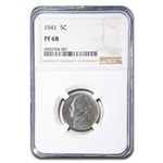 1941 Jefferson Nickel PF-68 NGC