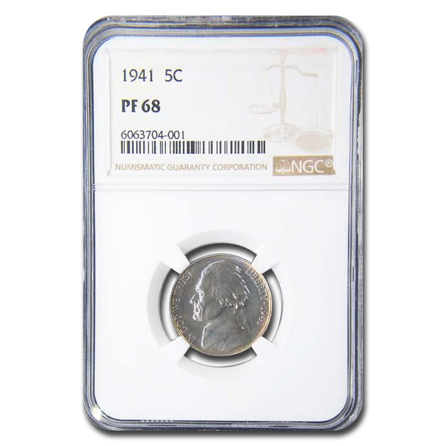 1941 Jefferson Nickel PF-68 NGC