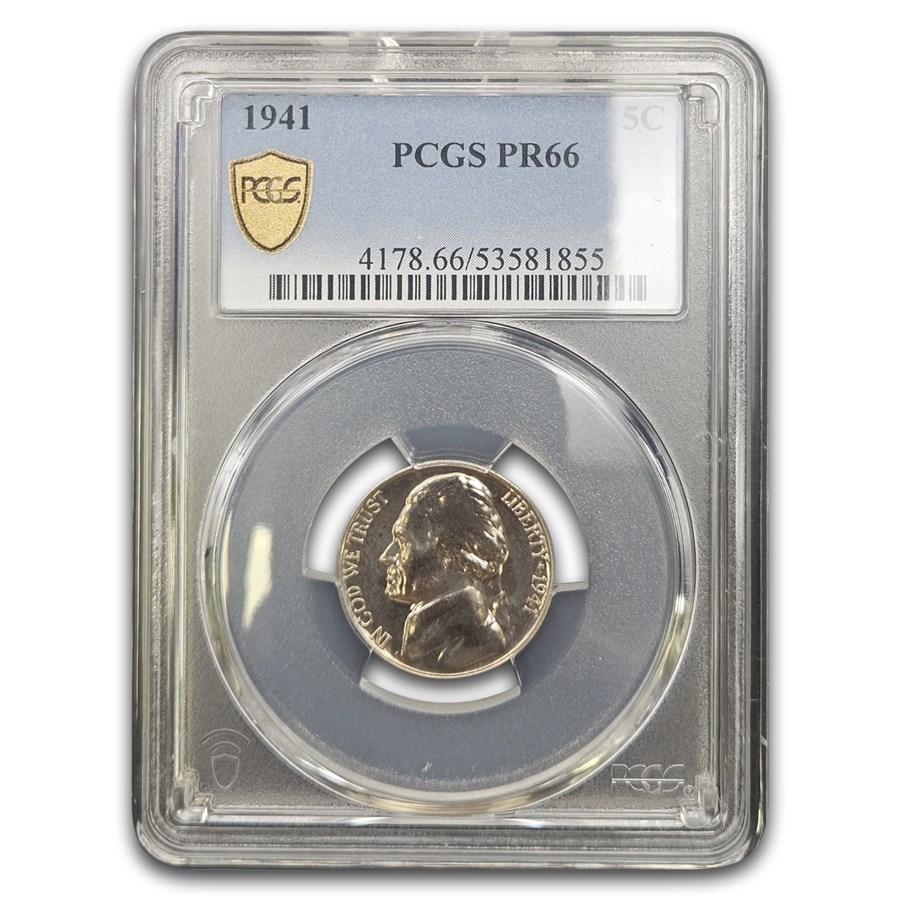 1941 Jefferson Nickel PR-66 PCGS