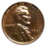 1941 Lincoln Cent PF-66 NGC (Red)