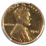 1941 Lincoln Cent PR-67 PCGS (Red)