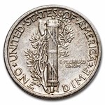 1941 Mercury Dime AU