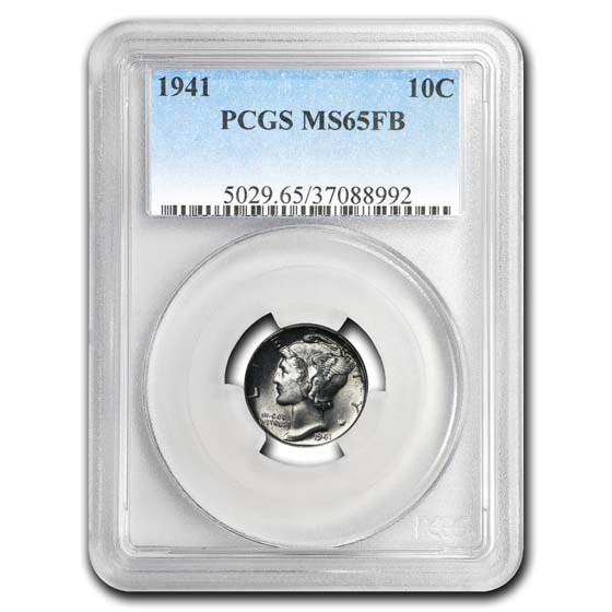1941 Mercury Dime MS-65 PCGS (FSB) 1941 Mercury Dime MS-65 PCGS (FSB)