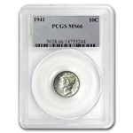 1941 Mercury Dime MS-66 PCGS