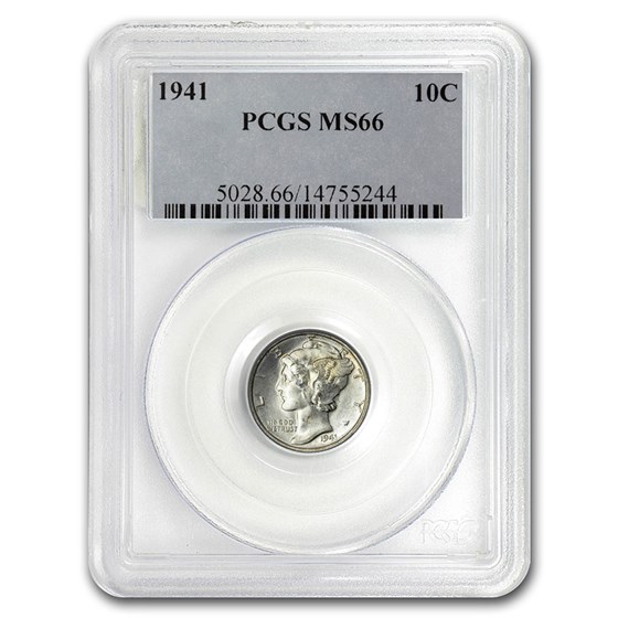1941 Mercury Dime MS-66 PCGS 1941 Mercury Dime MS-66 PCGS