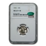 1941 Mercury Dime MS-67+ NGC CAC (FB)