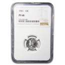 1941 Mercury Dime PF-68 NGC