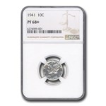 1941 Mercury Dime PF-68+ NGC