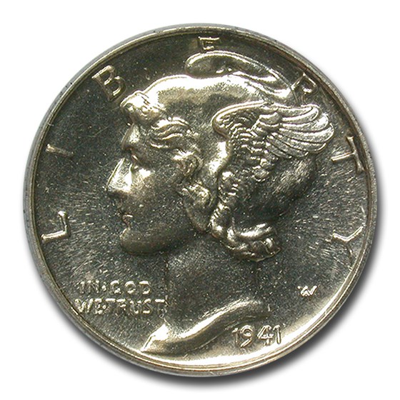1941 Mercury Dime PR-65 PCGS 1941 Mercury Dime PR-65 PCGS