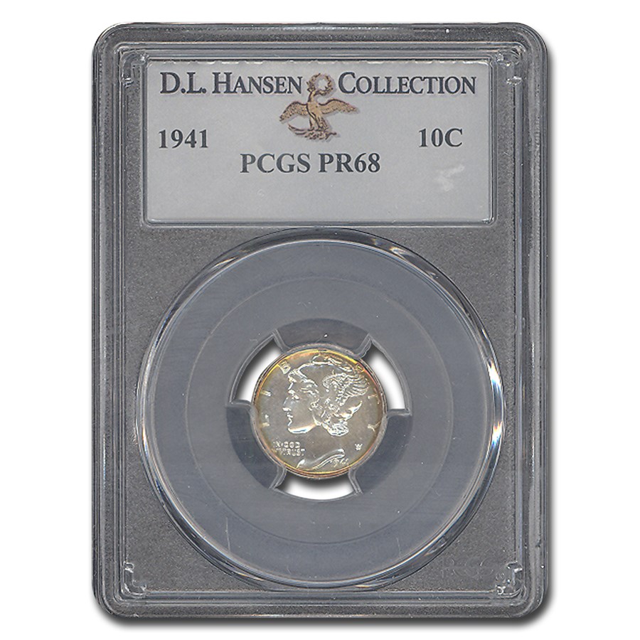 1941 Mercury Dime PR-68 PCGS
