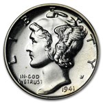 1941 Mercury Dime Proof