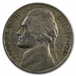 1941-S Jefferson Nickel 40-Coin Roll Avg Circ