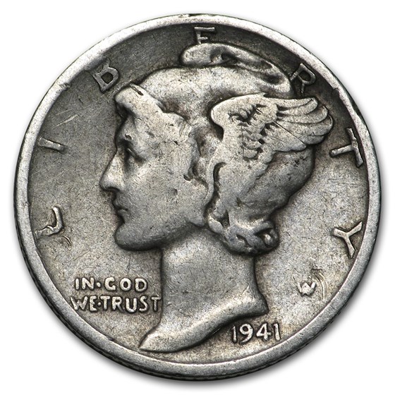 1941-S Mercury Dime Good/VF 1941-S Mercury Dime Good/VF