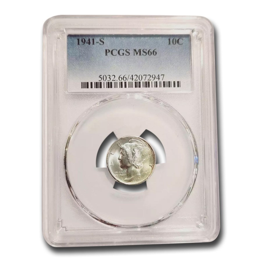 1941-S Mercury Dime MS-66 PCGS