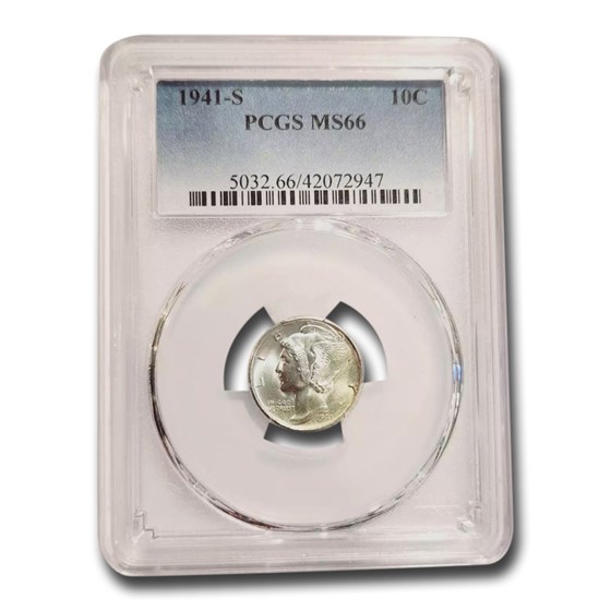 1941-S Mercury Dime MS-66 PCGS 1941-S Mercury Dime MS-66 PCGS