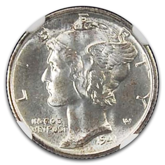 1941-S Mercury Dime MS-67 NGC (FB) 1941-S Mercury Dime MS-67 NGC (FB)