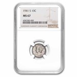 1941-S Mercury Dime MS-67 NGC