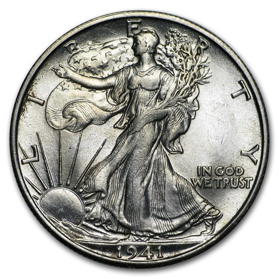 1941-S Walking Liberty Half Dollar BU