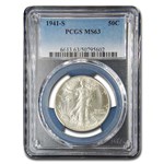 1941-S Walking Liberty Half Dollar MS-63 PCGS