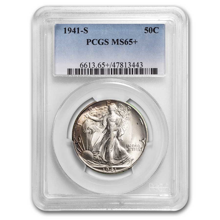 1941-S Walking Liberty Half Dollar MS-65+ PCGS