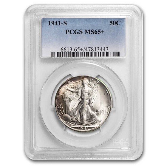 1941-S Walking Liberty Half Dollar MS-65+ PCGS 1941-S Walking Liberty Half Dollar MS-65+ PCGS