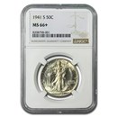 1941-S Walking Liberty Half Dollar MS-66+ NGC