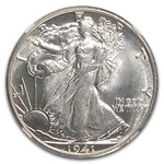 1941-S Walking Liberty Half Dollar MS-66 NGC
