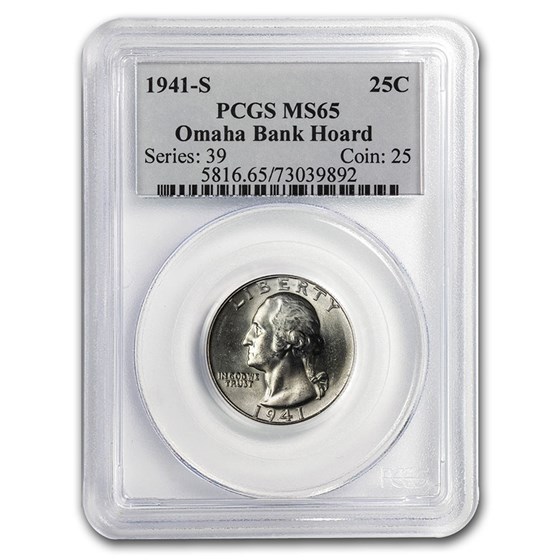 1941-S Washington Quarter MS-65 PCGS 1941-S Washington Quarter MS-65 PCGS
