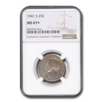 1941-S Washington Quarter MS-67+ NGC