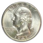 1941-S Washington Quarter MS-67+ PCGS CAC