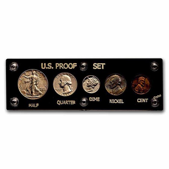 1941 U.S. Proof Set (Hard Plastic Holder, Abrasions) 1941 U.S. Proof Set (Hard Plastic Holder, Abrasions)