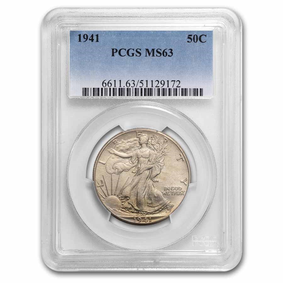 1941 Walking Liberty Half Dollar MS-63 PCGS
