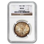 1941 Walking Liberty Half Dollar MS-64 NGC