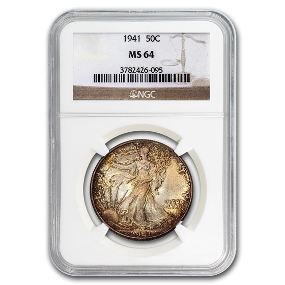1941 Walking Liberty Half Dollar MS-64 NGC 1941 Walking Liberty Half Dollar MS-64 NGC