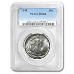 1941 Walking Liberty Half Dollar MS-64 PCGS