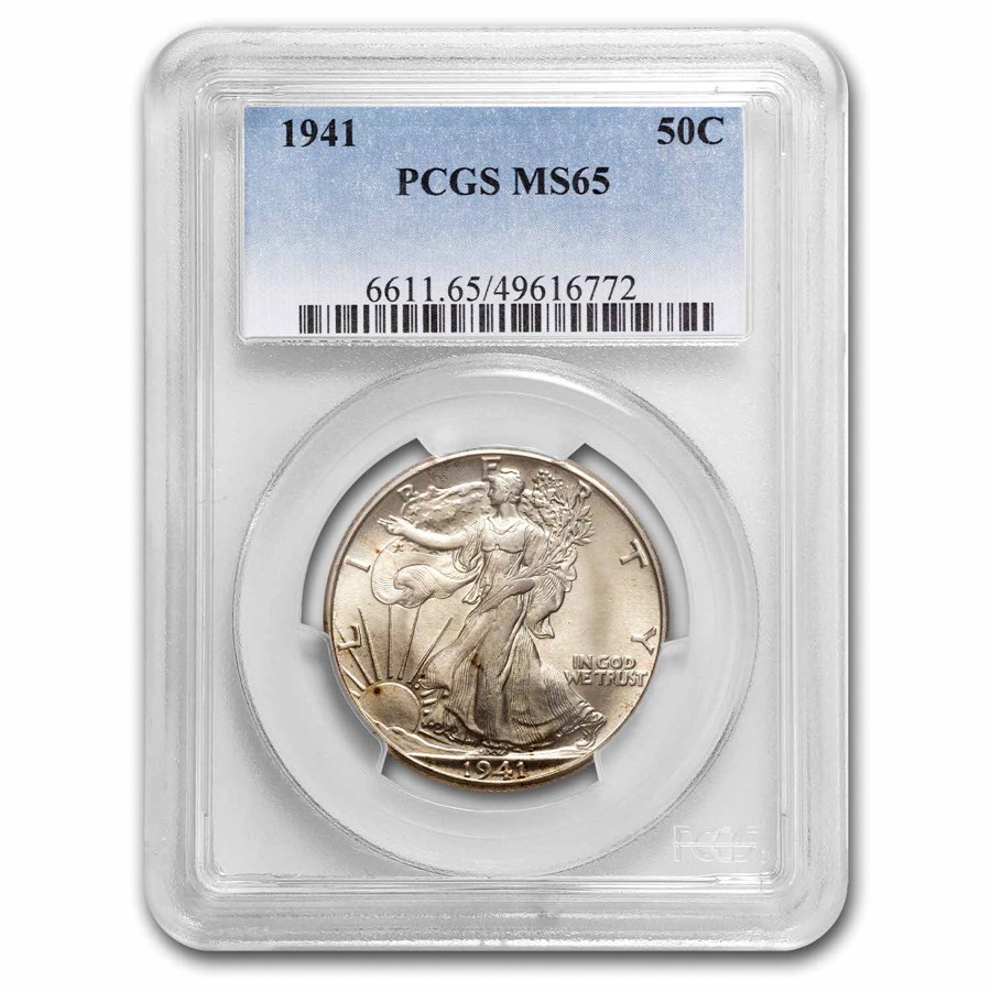 1941 Walking Liberty Half Dollar MS-65 PCGS