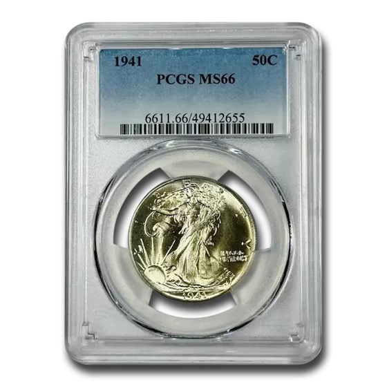 1941 Walking Liberty Half Dollar MS-66 PCGS 1941 Walking Liberty Half Dollar MS-66 PCGS