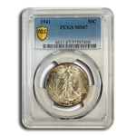1941 Walking Liberty Half Dollar MS-67 PCGS (Toned)