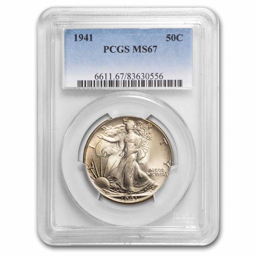 1941 Walking Liberty Half Dollar MS-67 PCGS