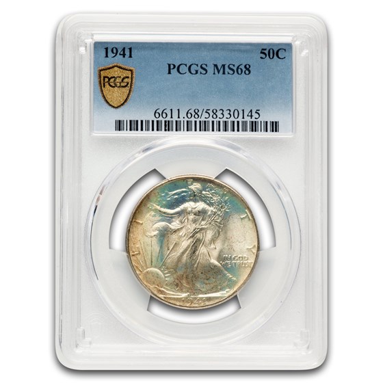 1941 Walking Liberty Half Dollar MS-68 PCGS