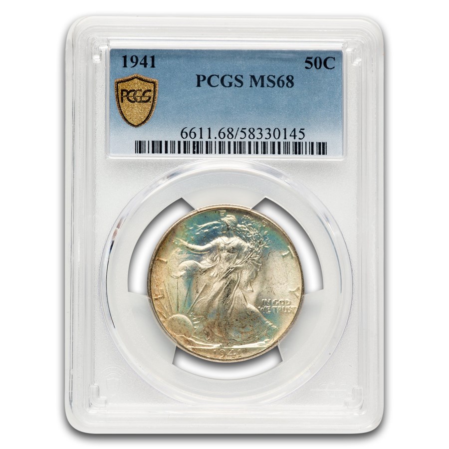 1941 Walking Liberty Half Dollar MS-68 PCGS