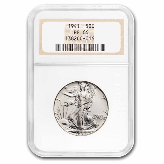 1941 Walking Liberty Half Dollar PF-66 NGC 1941 Walking Liberty Half Dollar PF-66 NGC