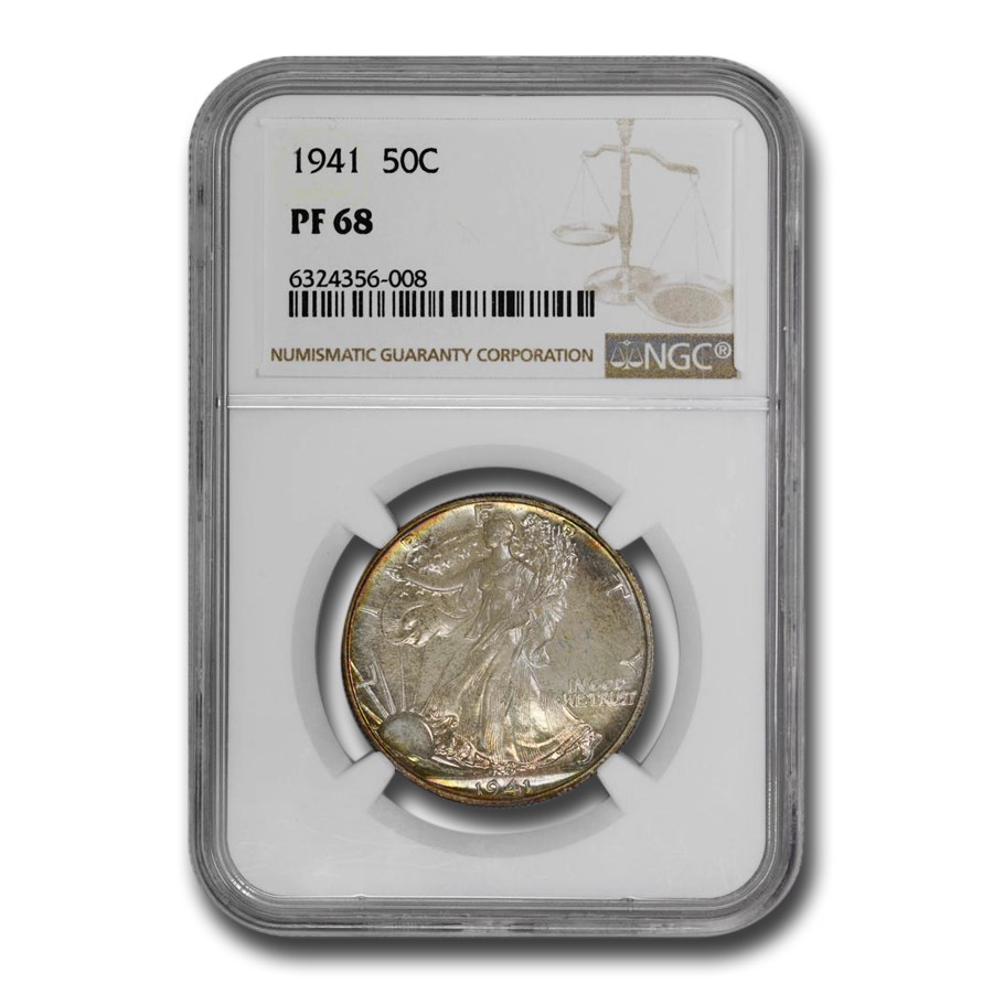1941 Walking Liberty Half Dollar PF-68 NGC