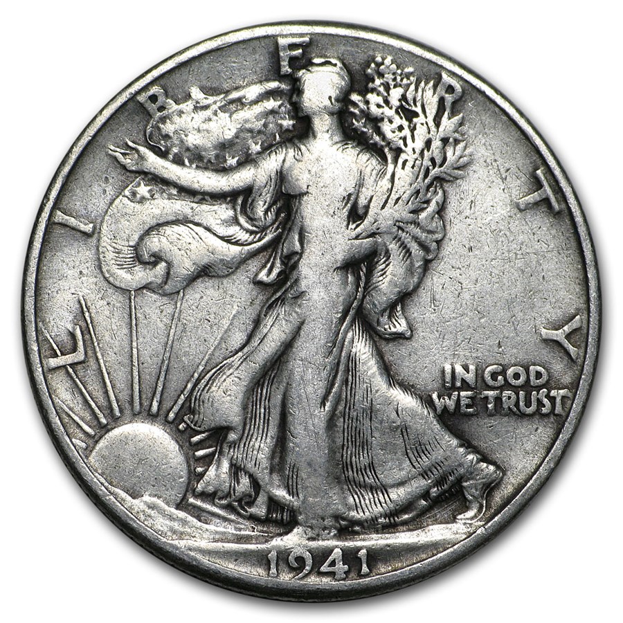 1941 Walking Liberty Half Dollar VG/VF