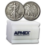 1941 Walking Liberty Halves 20-Coin Roll XF